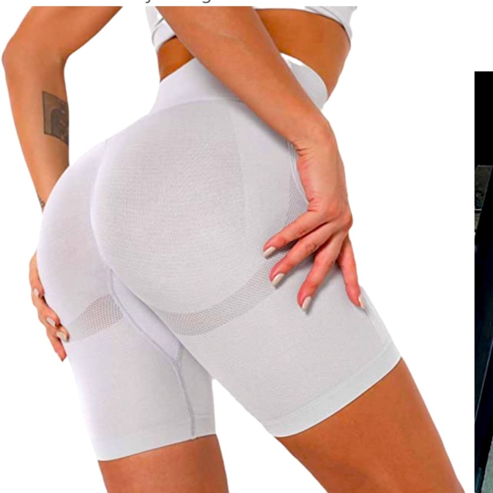 Compression High Waist Scrunch Biker Shorts